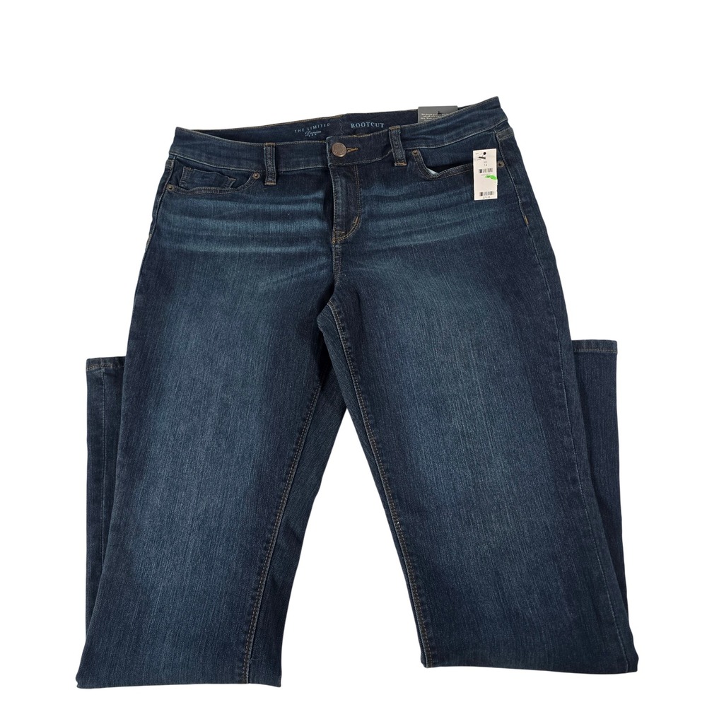The Limited Denim Women 14 Dark Wash Bootcut Jeans Stretch‎ Blue 13650